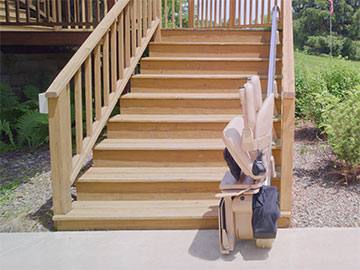 an outdoor stairlift recently that received Stairlift Service in Avalon, NJ, Cherry Hill, NJ, Strathmere, NJ, Marlton, NJ, Blackwood, NJ, Williamstown, NJ and Nearby Cities